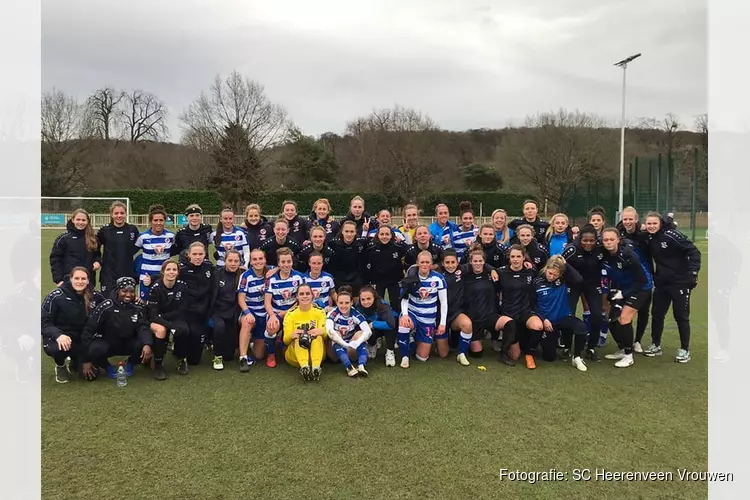 Vrouwen SC Heerenveen verliezen nipt van Reading in oefenduel