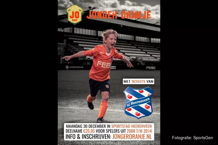 Jonger Oranje Talentendag met SC Heerenveen